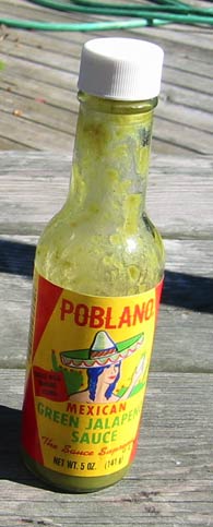 poblano mexican green jalapeno hot sauce 